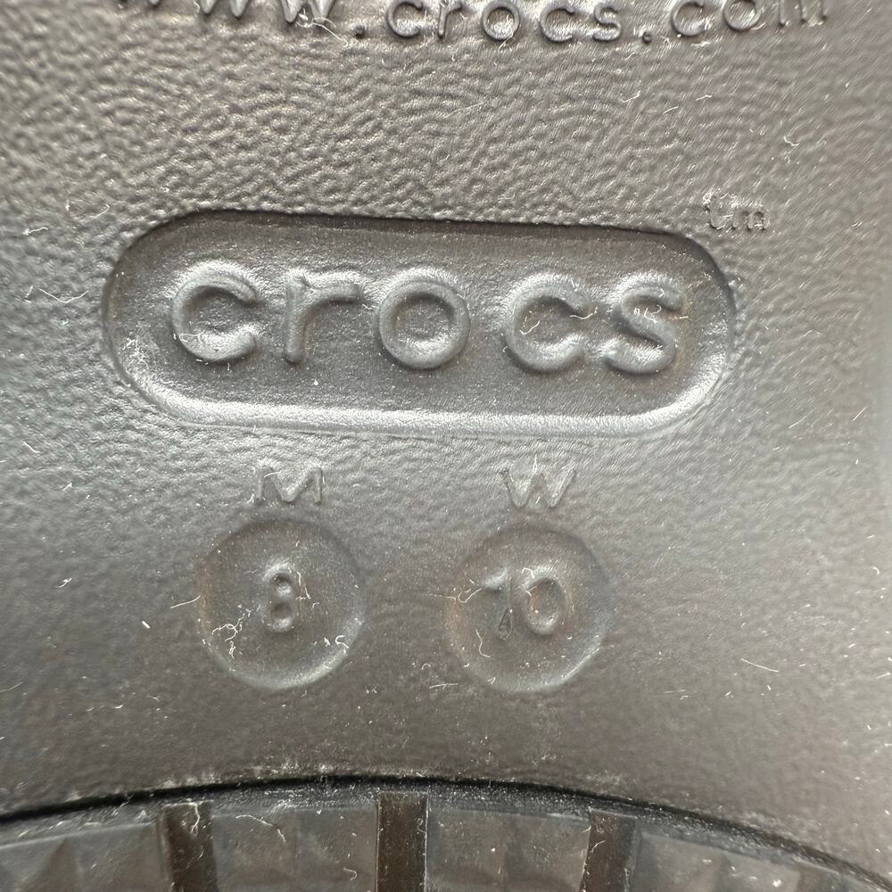 Crocs On the Clock Work Slip On Men's 8 Women's 10 Black Work Shoes Healthcare - Picture 9 of 10